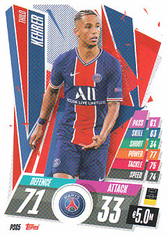 Thilo Kehrer Paris Saint-Germain 2020/21 Topps Match Attax CL #PSG05